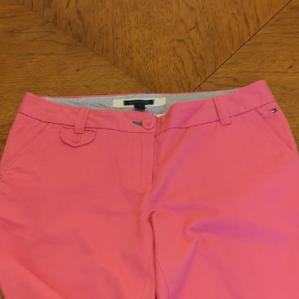 Tommy Hilfiger Women's Pink Casual Chino Pants Barbiecore - Picture 3 of 11